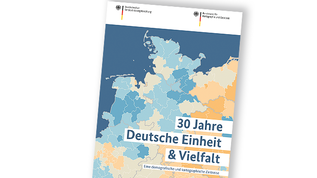 Titelbild „30 Jahre Deutsche Einheit &amp; Vielfalt - Eine demografische und kartographische Zeitreise“ (verweist auf: 30 Jahre Deutsche Einheit und Vielfalt)
